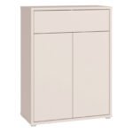 Alice Springs Compact Shoe Cabinet with 2 Doors Push-to-Open & 1 Drawer Push-to-Open