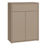 Alice Springs Compact Shoe Cabinet with 2 Doors Push-to-Open & 1 Drawer Push-to-Open