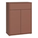 Alice Springs Compact Shoe Cabinet with 2 Doors Push-to-Open & 1 Drawer Push-to-Open
