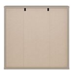 Alice Springs Hanging Mirror Cupboard with 3 Doors Push-to-Open in Taupe