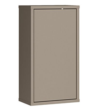 Alice Springs Hanging Storage Cupboard with 1 Door Push-to-Open in Taupe