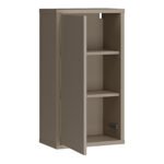 Alice Springs Hanging Storage Cupboard with 1 Door Push-to-Open in Taupe