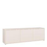 Alice Springs Large TV Cabinet with 3 Doors Push-to-Open in Sand