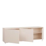 Alice Springs Large TV Cabinet with 3 Doors Push-to-Open in Sand