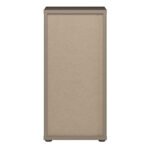 Alice Springs Low Bathroom Storage Cabinet with 1 Door Push-to-Open & 1 Drawer Push-to-Open in Taupe
