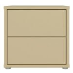 Alice Springs Low Bedside Cabinet with 2 Drawers Push-to-Open