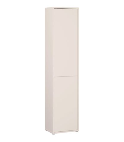 Alice Springs Narrow Tall Cupboard with 2 Push-to-Open Doors in Sand
