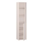 Alice Springs Narrow Tall Cupboard with 2 Push-to-Open Doors in Sand