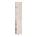 Alice Springs Narrow Tall Cupboard with 2 Push-to-Open Doors in Sand