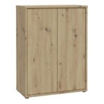 Alice Springs Shoe Cabinet with 2 Doors Push-to-Open