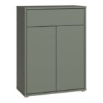 Alice Springs Shoe Cabinet with 2 Doors Push-to-Open & 1 Drawer Push-to-Open