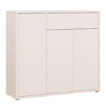 Alice Springs Shoe Cabinet with 3 Doors Push-to-Open & 1 Drawer Push-to-Open in Sand