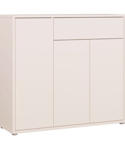 Alice Springs Shoe Cabinet with 3 Doors Push-to-Open & 1 Drawer Push-to-Open in Sand