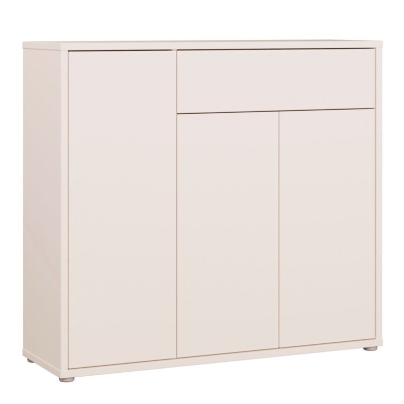 Alice Springs Shoe Cabinet with 3 Doors Push-to-Open & 1 Drawer Push-to-Open in Sand