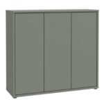 Alice Springs Shoe Cabinet with 3 Doors Push-to-Open