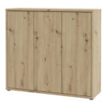 Alice Springs Shoe Cabinet with 3 Doors Push-to-Open