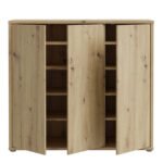 Alice Springs Shoe Cabinet with 3 Doors Push-to-Open