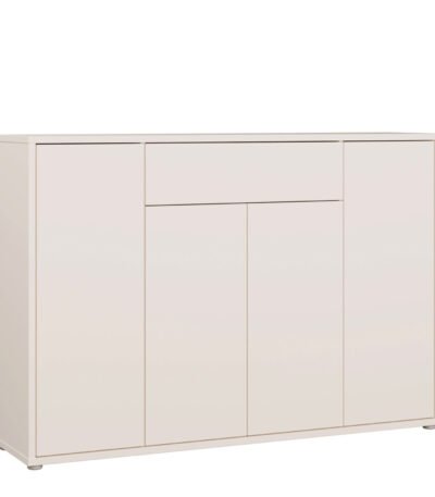 Alice Springs Shoe Cabinet with 4 Doors Push-to-Open & 1 Drawer Push-to-Open in Sand