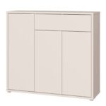 Alice Springs Sideboard with 3 Doors Push-to-Open & 1 Drawer Push-to-Open in Sand
