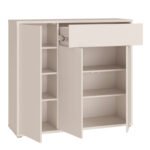Alice Springs Sideboard with 3 Doors Push-to-Open & 1 Drawer Push-to-Open in Sand