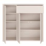 Alice Springs Sideboard with 3 Doors Push-to-Open & 1 Drawer Push-to-Open in Sand