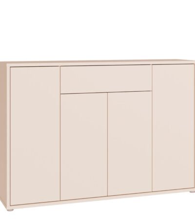 Alice Springs Sideboard with 4 Doors Push-to-Open & 1 Centralised Drawer Push-to-Open in Sand