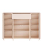 Alice Springs Sideboard with 4 Doors Push-to-Open & 1 Centralised Drawer Push-to-Open in Sand