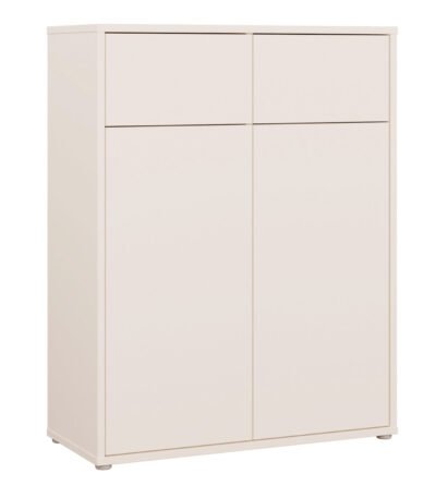 Alice Springs Storage Cabinet with 2 Doors & 2 Drawers with Push-to-Open in Sand