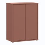 Alice Springs Tall 2 Door Cupboard with Push-to-Open Doors
