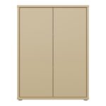 Alice Springs Tall 2 Door Cupboard with Push-to-Open Doors