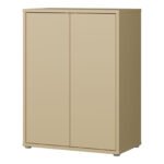 Alice Springs Tall 2 Door Cupboard with Push-to-Open Doors