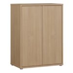 Alice Springs Tall 2 Door Cupboard with Push-to-Open Doors