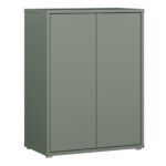 Alice Springs Tall 2 Door Cupboard with Push-to-Open Doors