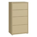 Alice Springs Tall 4 Drawer Chest with Push-to-Open Drawers