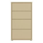 Alice Springs Tall 4 Drawer Chest with Push-to-Open Drawers
