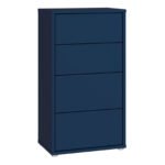 Alice Springs Tall 4 Drawer Chest with Push-to-Open Drawers