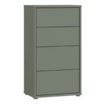 Alice Springs Tall 4 Drawer Chest with Push-to-Open Drawers