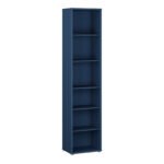Alice Springs Tall Narrow Bookcase with 5 Shelves