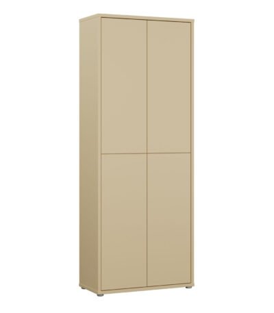 Alice Springs Tall Shoe Cabinet with 4 Doors Push-to-Open