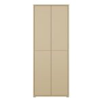 Alice Springs Tall Shoe Cabinet with 4 Doors Push-to-Open