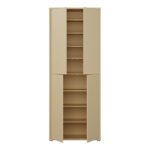 Alice Springs Tall Shoe Cabinet with 4 Doors Push-to-Open