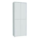 Alice Springs Tall Shoe Cabinet with 4 Doors Push-to-Open