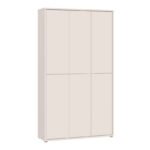 Alice Springs Tall Shoe Cabinet with 6 Doors Push-to-Open