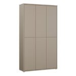 Alice Springs Tall Shoe Cabinet with 6 Doors Push-to-Open
