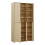 Alice Springs Tall Shoe Cabinet with 6 Doors Push-to-Open