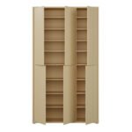 Alice Springs Tall Shoe Cabinet with 6 Doors Push-to-Open