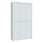 Alice Springs Tall Shoe Cabinet with 6 Doors Push-to-Open