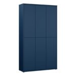Alice Springs Tall Shoe Cabinet with 6 Doors Push-to-Open