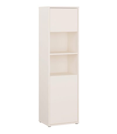 Alice Springs Tall Storage Cabinet with 2 Push-to-Open Doors & 1 Shelf in Sand