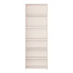 Alice Springs Tall Wide Bookcase with 5 Shelves in Sand
